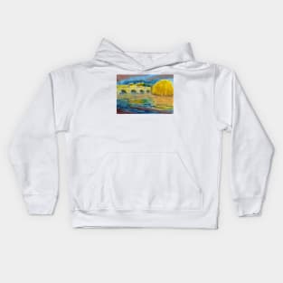 Bakewell Bridge over the River Wye, Peak District, Derbyshire Kids Hoodie